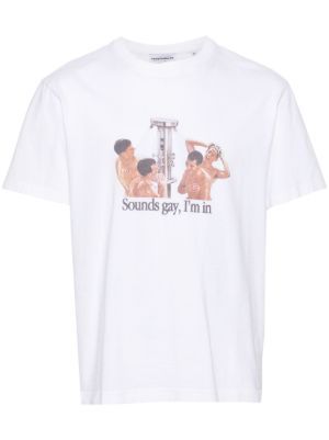 CARNE BOLLENTE Sounds Gay, I'm In cotton T-shirt