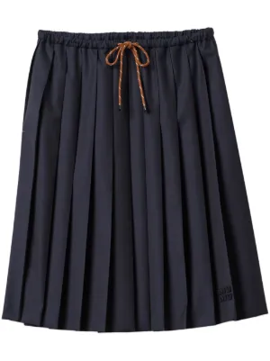 Miu Miu pleated midi skirt