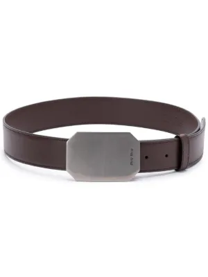Miu Miu buckle-fastening leather belt