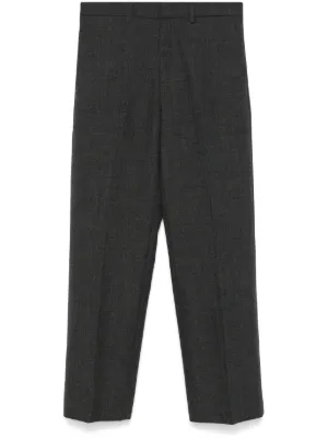 Miu Miu logo-patch trousers