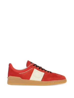 Valentino Garavani Upvillage low-top trainers in split leather and calfskin Nappa leather