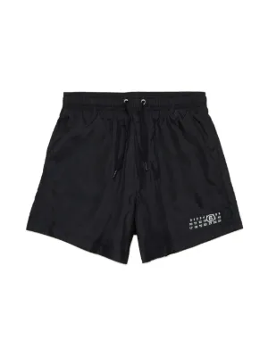 MM6 Maison Margiela Kids logo-print swim shorts