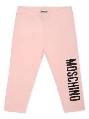 Moschino Kids logo-print trousers 