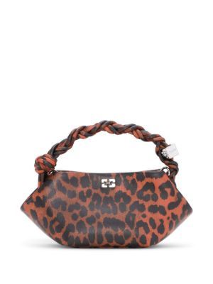 GANNI mini Bou leopard-print bag