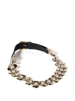 Miu Miu logo-engraved belt