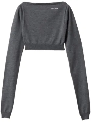 Miu Miu boat-neck top