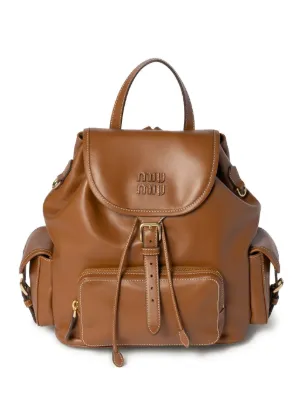 Miu Miu leather backpack