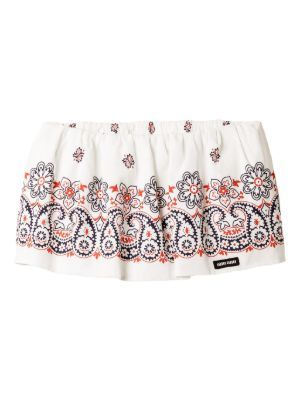 Miu Miu Slubbed poplin mini skirt