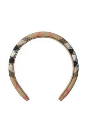 Burberry Kids check-print headband
