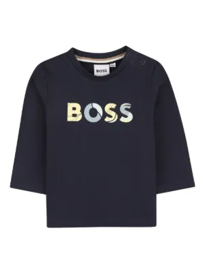 BOSS Kidswear long-sleeve logo T-shirt