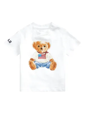 POLO RALPH LAUREN KIDS Polo Bear-print short-sleeve T-shirt