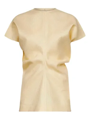 TOTEME gathered short-sleeve top