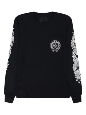 Chrome Hearts Horseshoe-logo long-sleeve T-shirt