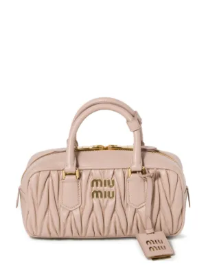 Miu Miu Arcadie matelassé leather tote bag