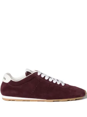 Miu Miu Plume suede sneakers