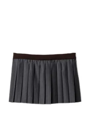 Miu Miu pleated pinstripe miniskirt