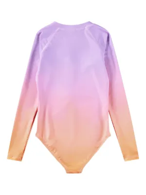 Molo Necky ombre zip-front swimsuit