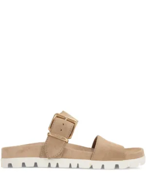 Miu Miu buckled-strap suede sandals