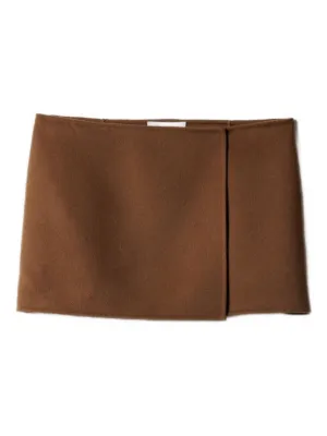 Miu Miu double cashmere miniskirt