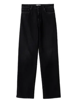 Miu Miu washed stitching jeans