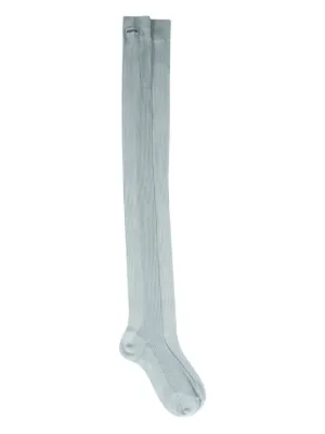 Miu Miu logo-patch socks