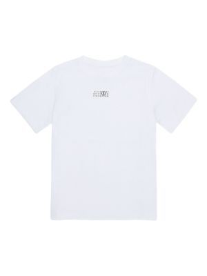 MM6 Maison Margiela Kids logo-stitching T-shirt