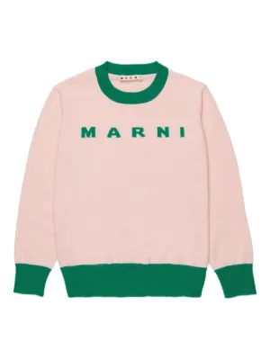 Marni Kids logo-detail sweater
