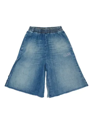 MM6 Maison Margiela Kids elastic-waistband denim shorts