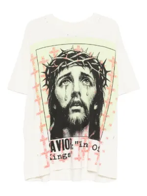 HELLSTAR distressed graphic-print T-shirt
