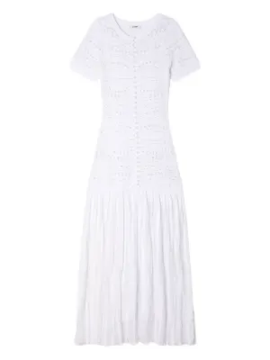 SANDRO beaded knit maxi dress