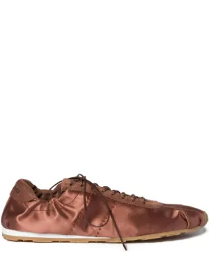 Miu Miu Plume satin sneakers