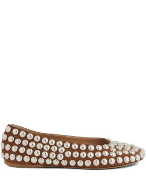 Rabanne studded ballet flats