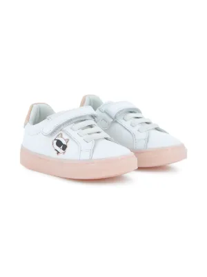Karl Lagerfeld Kids appliqu&eacute; strap sneakers
