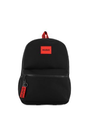 HUGO KIDS logo-patch backpack