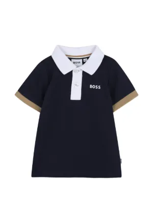 BOSS Kidswear logo-print polo shirt