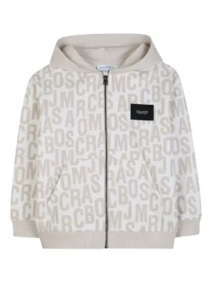Marc Jacobs Kids zip-up logo-print hoodie