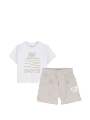 BOSS Kidswear utility-pocket shorts set