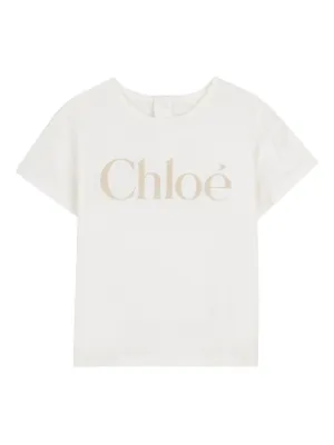 Chloé Kids logo-print T-shirt