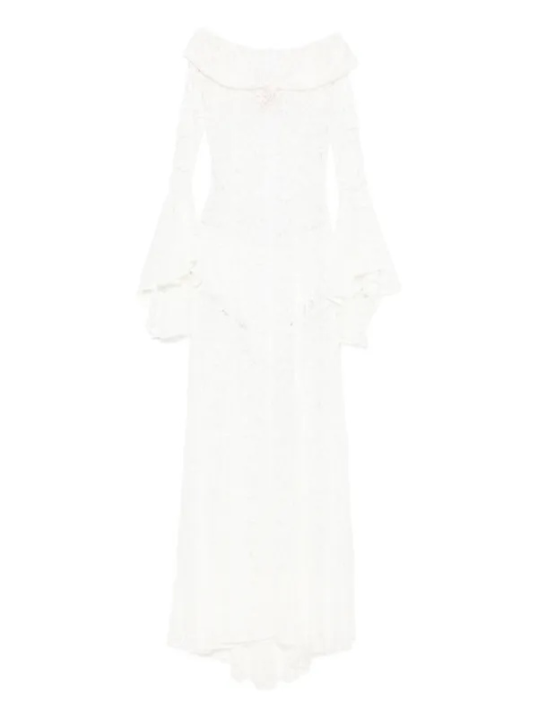 MIAU by Clara Rotescu white maxi dress