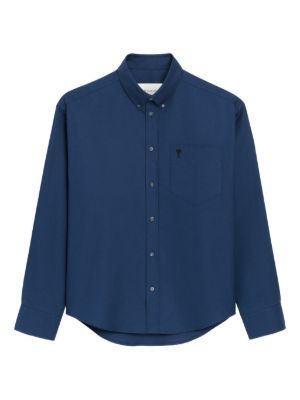AMI Paris Ami De Coeur logo-embroidered shirt