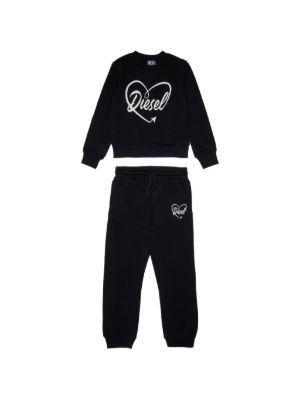 Diesel Kids Jisheaop logo-detail tracksuit