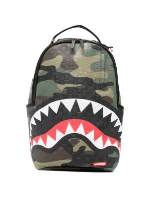 Sprayground shark-mouth-motif backpack
