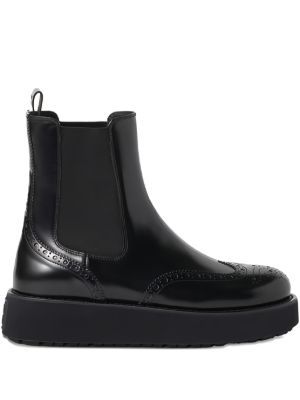 Miu Miu brogue-detail leather boots