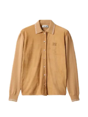 Miu Miu logo-detail buttoned shirt 