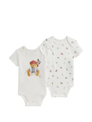 POLO RALPH LAUREN KIDS polo bear printed babywear