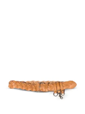Miu Miu braided leather belt
