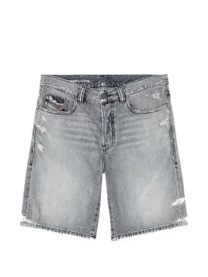 Diesel frayed-hem denim shorts