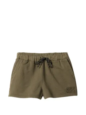 Miu Miu logo-detail sweat shorts