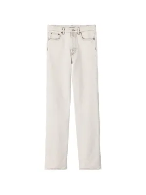 Miu Miu bleached mid-rise straight-leg jeans