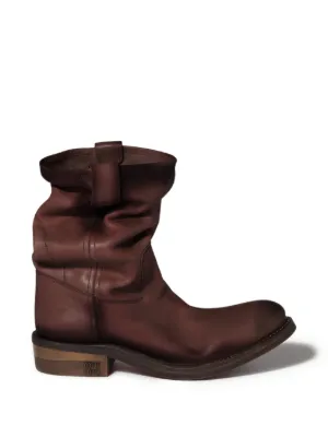 Miu Miu Foule leather booties